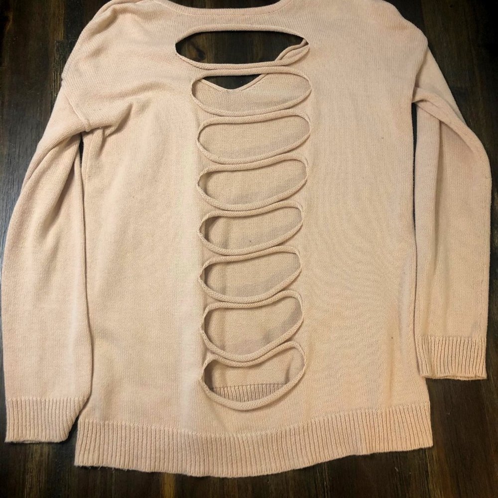 Express Sweater- Pink W Small